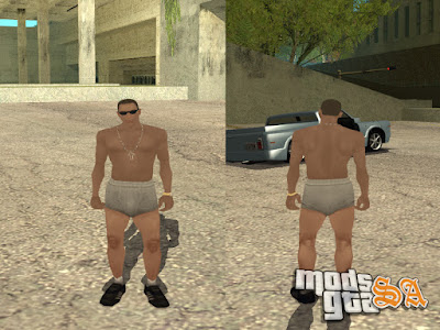 CJ Branco HD para GTA San Andreas